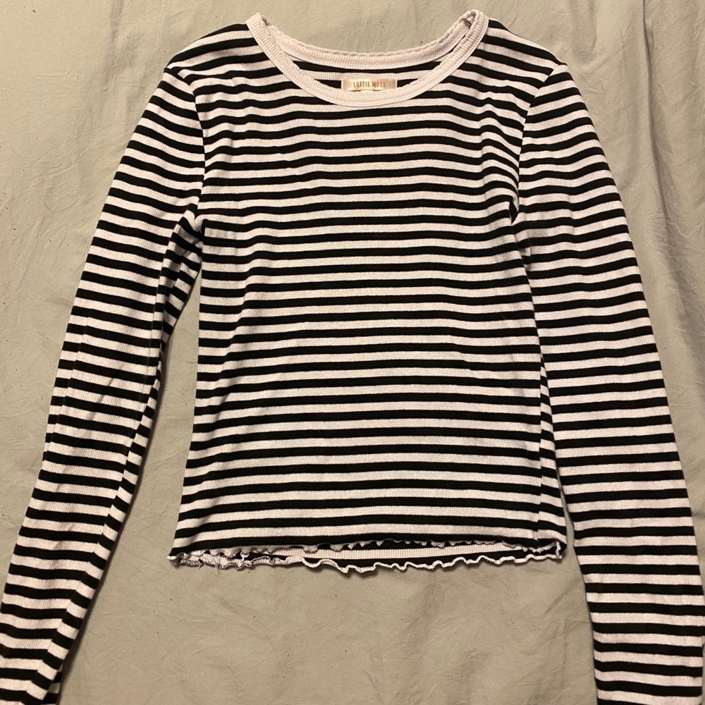 Black and white stripped shirt